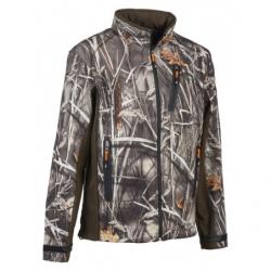 BLOUSON CHASSE SOFTSHELL CAMO wet IMPER & RESPI