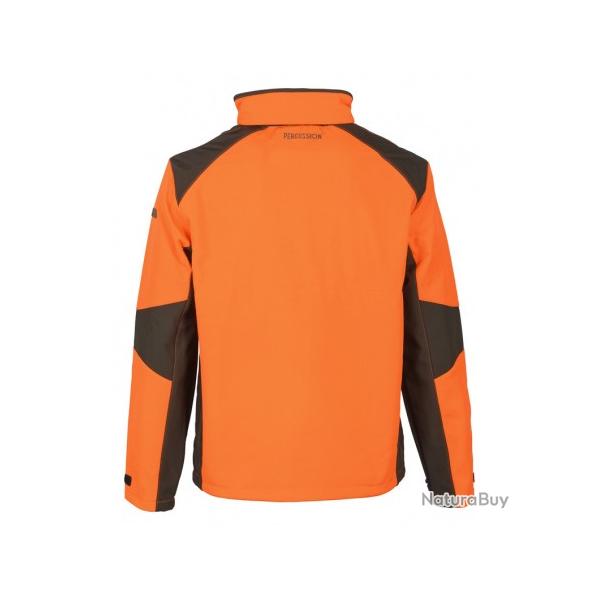 BLOUSON CHASSE SOFTSHELL Orange IMPER & RESPI