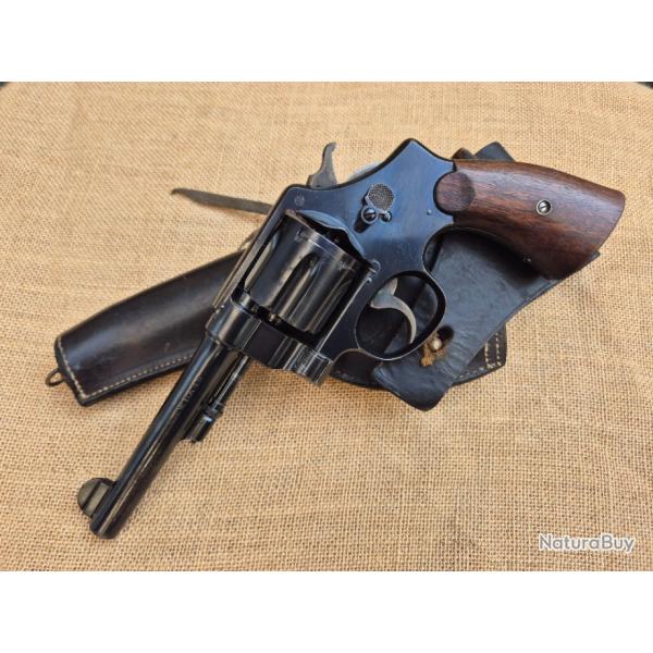 Revolver Smith et Wesson DA 45 US Army model 1917 cal 45 ACP ww1 ww2 colt vendu avec tui original