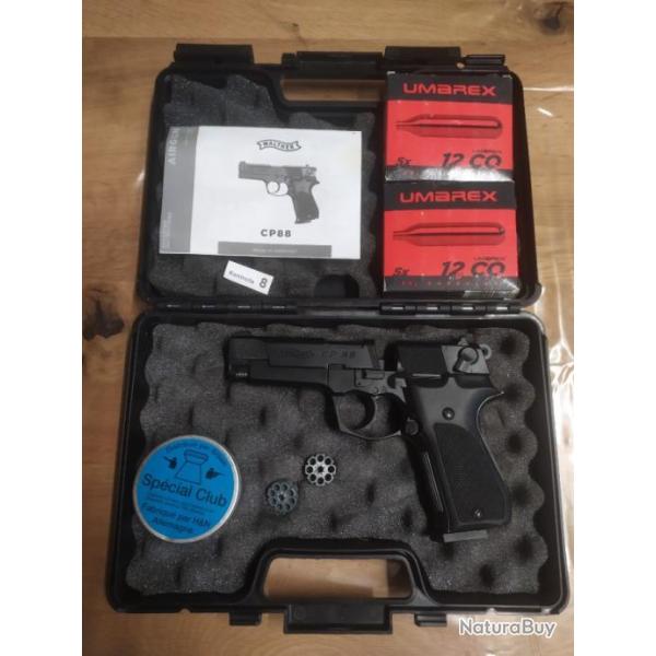 Walther umarex cp88 + co2 et plombs