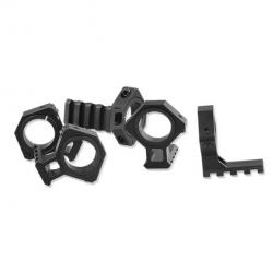 Anneaux de montage pour lunette de visée, torche, tube de 1 pouce, 30 mm,