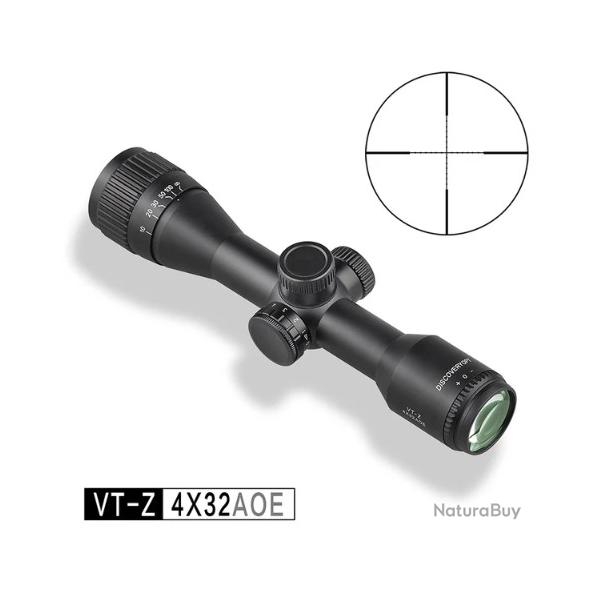 Lunette de vise de chasse Discovery Hunting VT-Z 4x32AOE Mil Dot Reticle Rifle LIVRAISON GRATUITE !