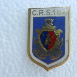 insigne de poitrine CRS n°194 Police Nationale