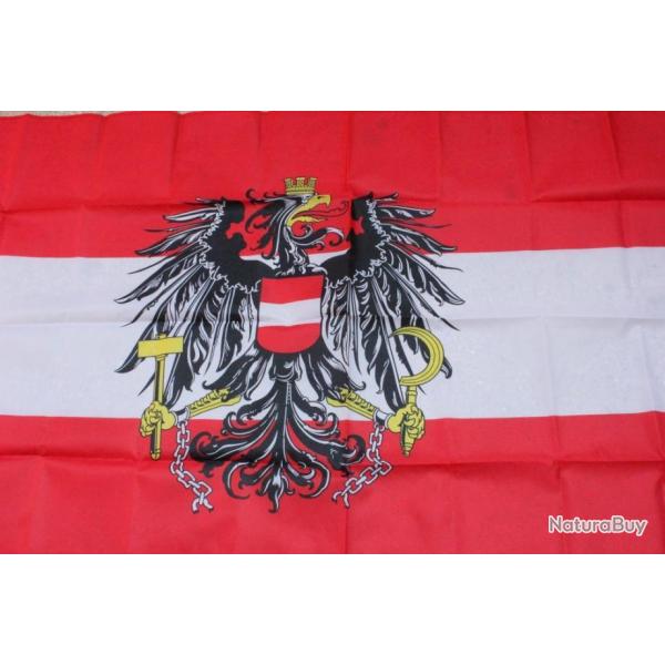 Drapeau Autrichien 150x90cm  100% polyester 4a.