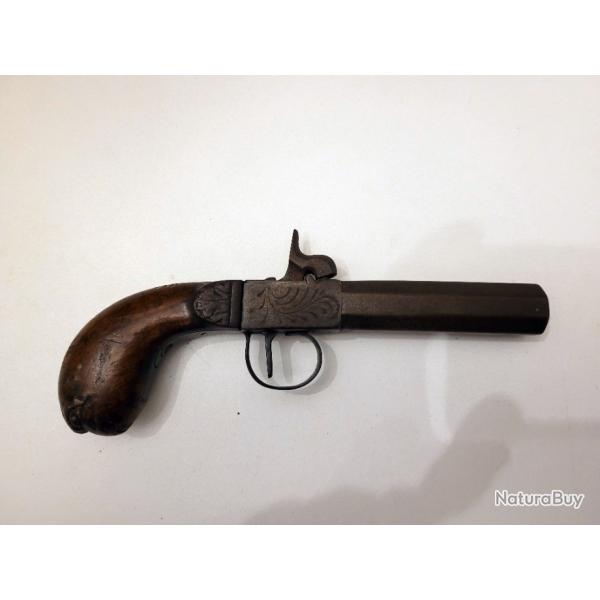 ANCIEN PISTOLET a coffre de COLLECTION