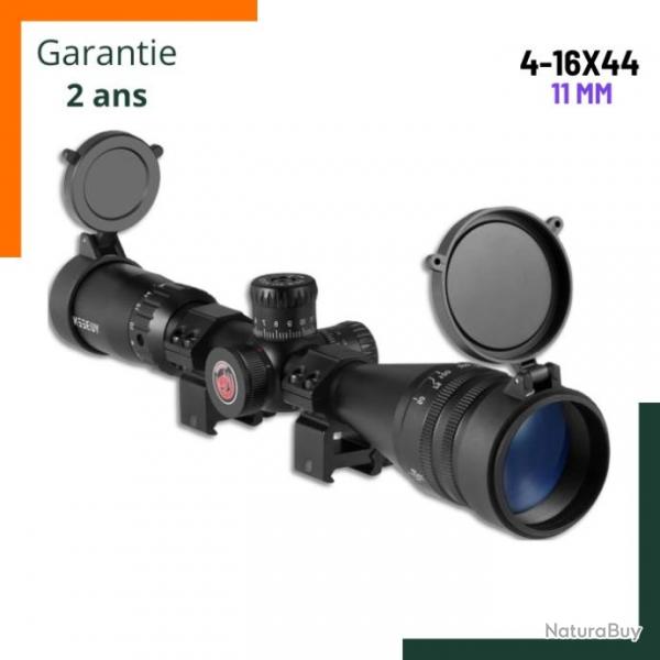 Garantie 2 ans Lunette de vise 4-16x44 AOE - Picatinny - Bouchons de protection - Livraison rapide