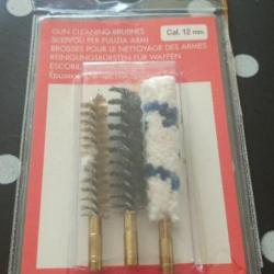 Kit de brosses de nettoyage pour armes de calibre 12 mm