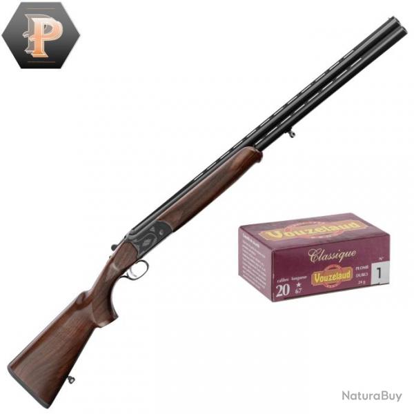 Pack Chasseur ! Country Fusil superpos Cal.20/76 canon 71cm + mun