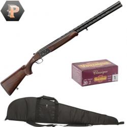 Pack Chasseur ! Country Fusil superposé Cal.20/76 canon 71cm + mun + fourreau