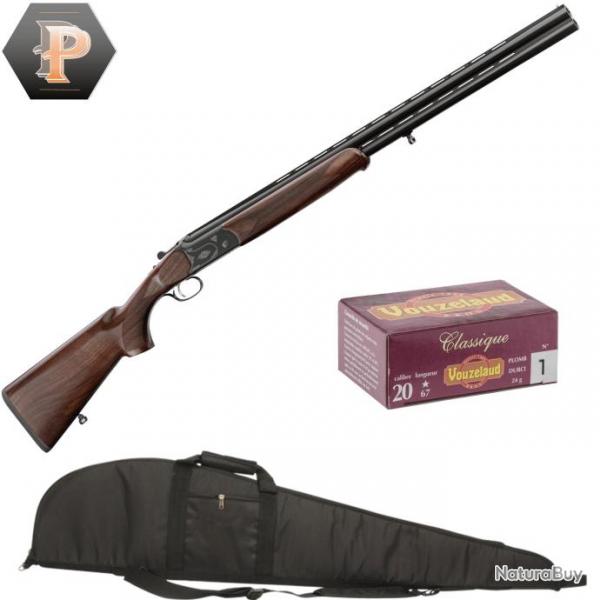 Pack Chasseur ! Country Fusil superpos Cal.20/76 canon 71cm + mun + fourreau