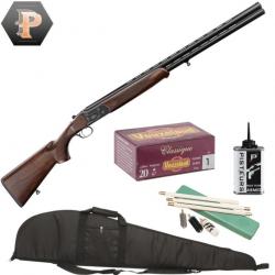 Pack Chasseur ! Country Fusil superposé Cal.20/76 canon 71cm + mun + fourreau + nettoyage