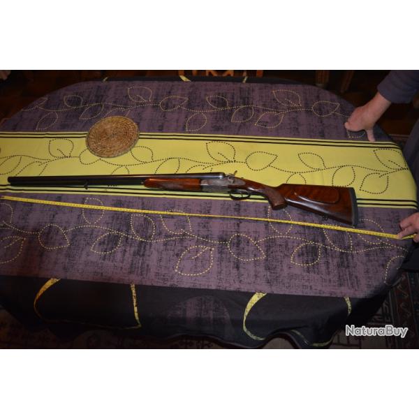 FUSIL JUXTAPOSE A CHIENS, CALIBRE 12, CHAMBRE 70, MARQUE EIBAR-EGO