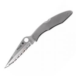 SPY C07S Couteau de poche Spyderco Police à dents