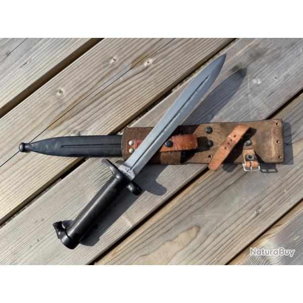 Baonnette Marine Arsenal de Eskilstuna Modle 1896 pour Mauser Sudois 1896, 1938 et 1942