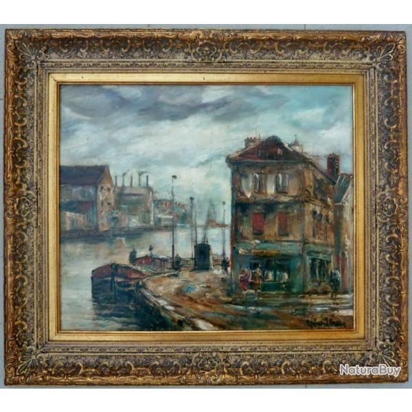 Tableau huile sur toile sign Raymond Besse