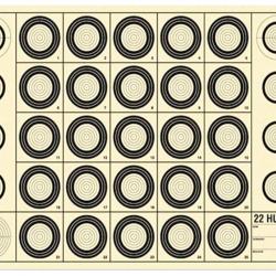 Cible Europ-Arm Benchrest 22 Hunter 42X29.7cm (A3) - Par 100