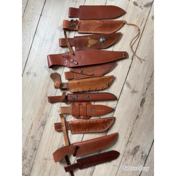 Lot d tuis pour couteau de chasse, bowie, dague