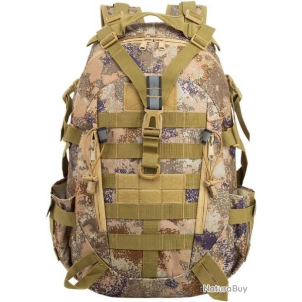 Sac  Dos Militaire Tactique Randonne tanche Multifonctionnel Molle Voyage Camping Trekking Camo