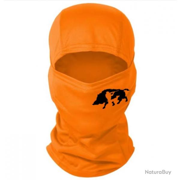 Cagoule orange personnalise chasse spciale battue possible de choisir votre motif ! A1