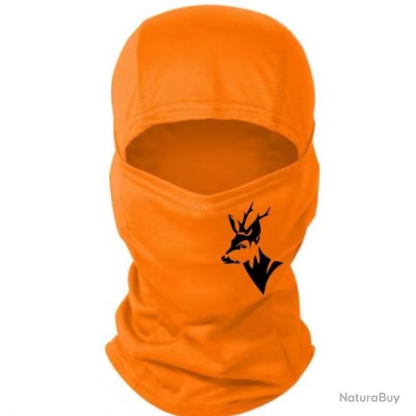 Cagoule orange personnalise chasse spciale battue possible de choisir votre motif ! A2