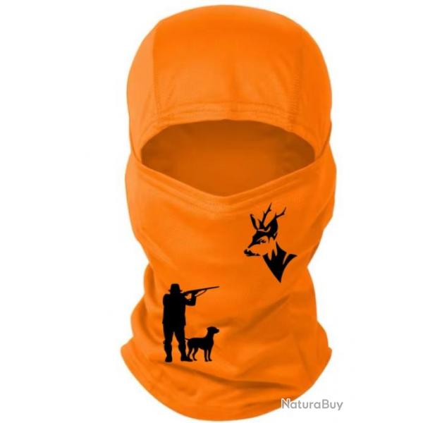 Cagoule orange personnalise chasse spciale battue possible de choisir votre motif ! A3