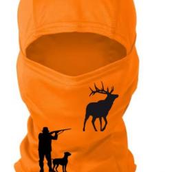 Cagoule orange personnalisée chasse spéciale battue possible de choisir votre motif ! A4