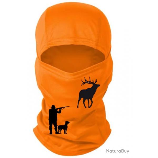 Cagoule orange personnalise chasse spciale battue possible de choisir votre motif ! A4