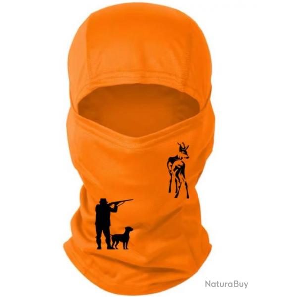 Cagoule orange personnalise chasse spciale battue possible de choisir votre motif ! A5