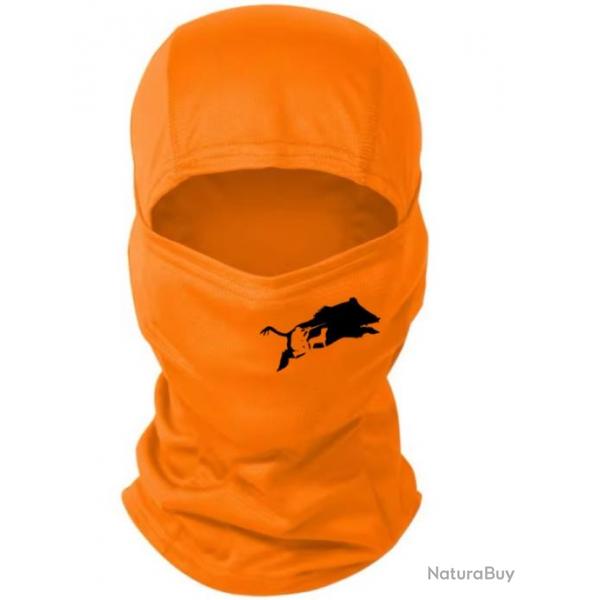 Cagoule orange personnalise chasse spciale battue possible de choisir votre motif ! A8