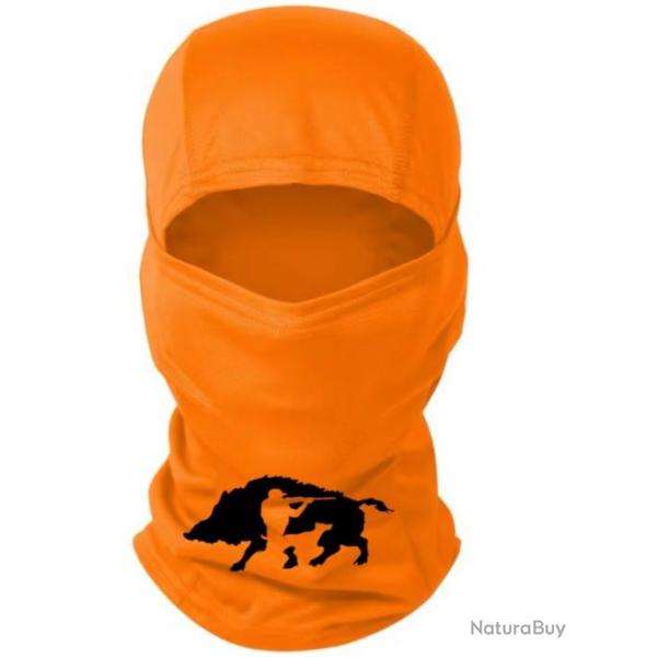 Cagoule orange personnalise chasse spciale battue possible de choisir votre motif ! A11