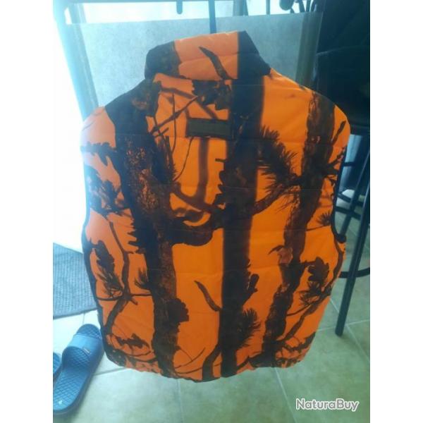 Gilet de chasse Percussion Warm rversible blaze camo Camo Camo Blaze