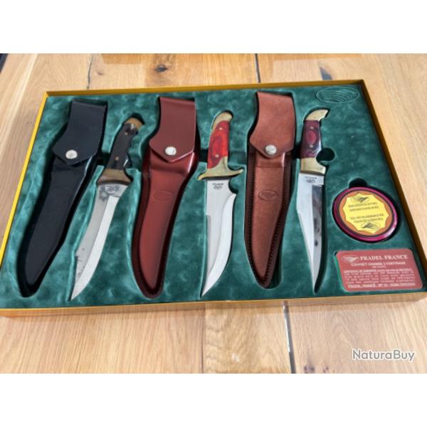 Coffret de chasse 3 couteaux
