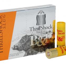 Déstockage ! - Cartouches B&P Thrill Shock Slug 24g - Cal. 20 x10 boites