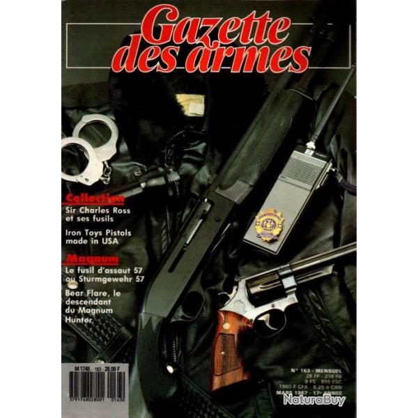 gazette des armes 163, sir charles ross et ses fusils, lebel en 445 nitro, sturmgewehr 57, muse