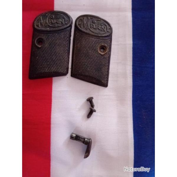 Paire de plaquettes pour pistolet de marque MARNE calibre 6.35