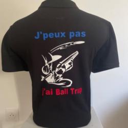 Polo J'peux pas j'ai Ball Trap couleur FRANCE.