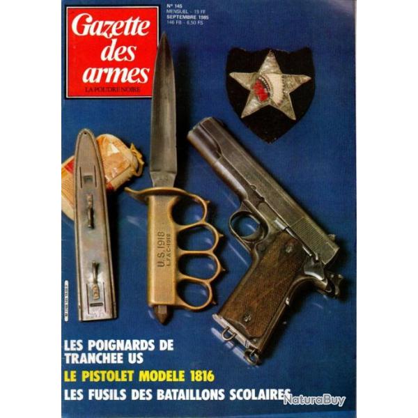 gazette des armes 145 fusils bataillons scolaires , pa benelu mp3s, poignards de combat sammies