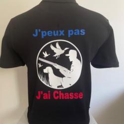 Polo J'peux pas j'ai Chasse couleur FRANCE.