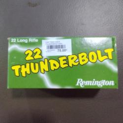 Boite de 500 munitions remington 22 thunderbolt high velocity round nose