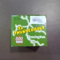 Boite de 500 munitions remington 22 thunderbolt high velocity round nose 2