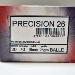 Déstockage ! - Cartouches France Munitions Precision 26 - Cal. 20 x10 boites