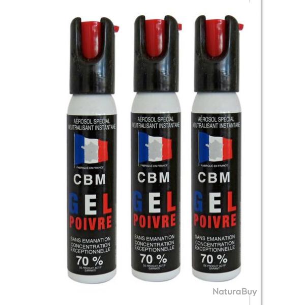 Pack de 3 BOMBE RED PEPPER CAPOT 1/4 DE TOUR 25ML