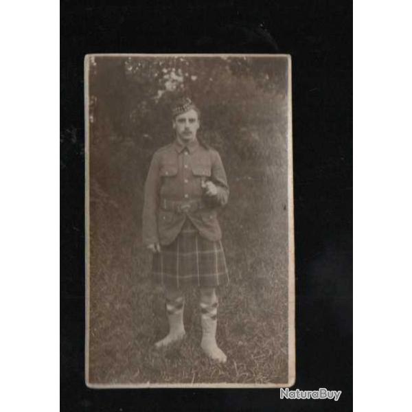 fantassin cossais en kilt + kilt fantaisie carte photo portrait