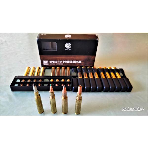 1 BOITE DE 20 MUNITIONS CAL. 270 WIN RWS PERFORMANCE TEST PACK -REMINGTON-PARTIZAN PPU-SOLOGNE GPA