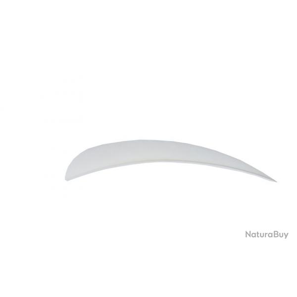 BUCK TRAIL - Plumes Naturelles Paraboliques 5" RH BLANC