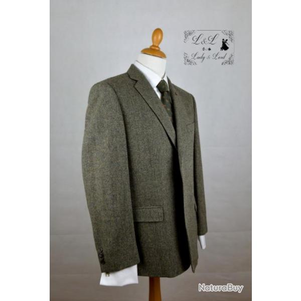 Veste aprs chasse Magee marron tweed taille 54