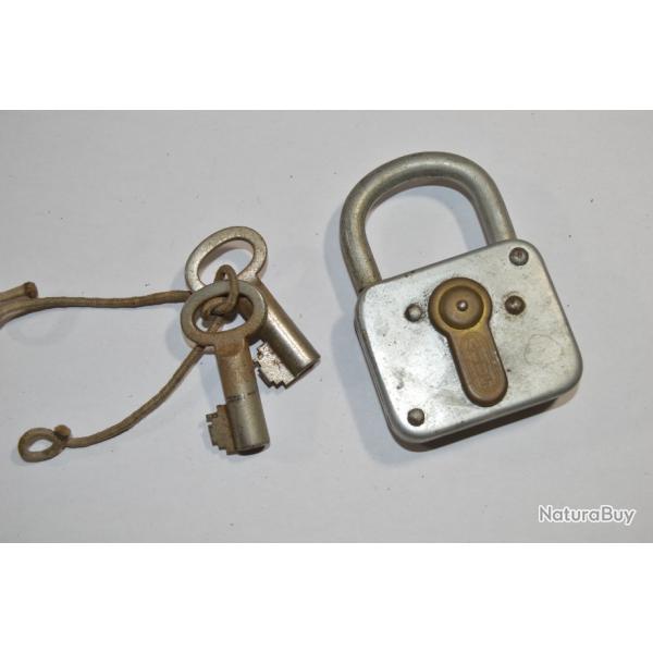 Ancien cadenas ABUS  Dco Ancien Coffre Fort Avec Clefs 1960/1970 (18)