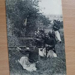 Carte postale militaria . Zouaves en embuscade