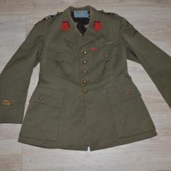 Vareuse de lieutenant 16 Régiment Artillerie France Modèle 39 Soldat WW2 Soldat 1939/1945