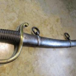 SABRE CANONNIER MONTÉ MOD 1829 Artillerie  Manu Royale avril 1844 Chatellerault TROUPE artilleur